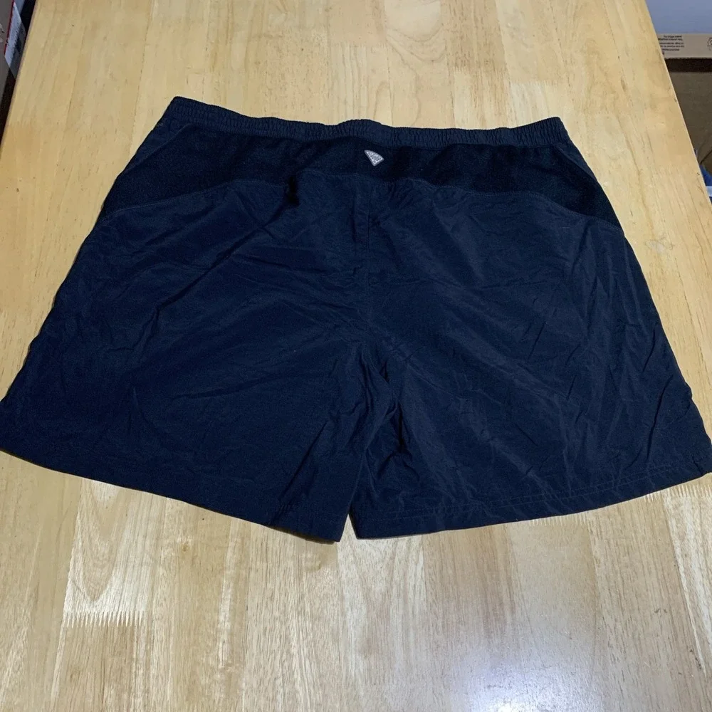 Columbia PFG Men's Black Swim Trunks Omni-Shade Lined‎ Fishing Shorts Size 2X